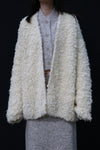SWAYING 24 Autumn and Winter Velvet Double-Layer Large Coat SW-SW24AW1T100-BAI White